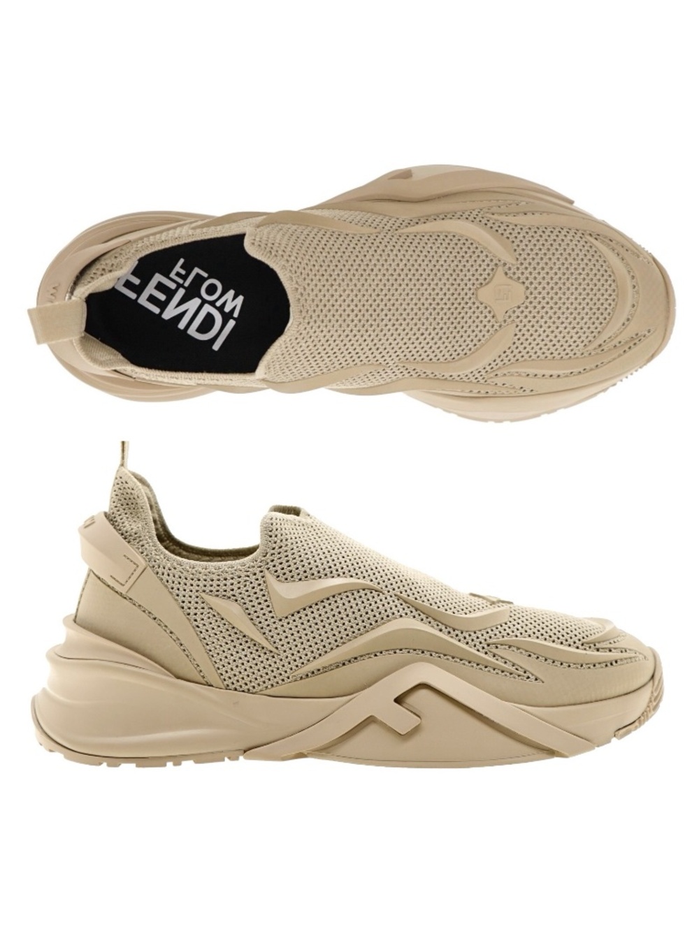 Fendi Flow Sneakers Slip-On Mesh Size 11 US New